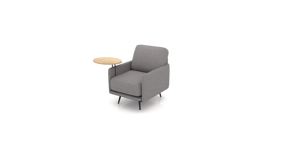 OIKO Sessel+ mit Holz-Beistelltisch