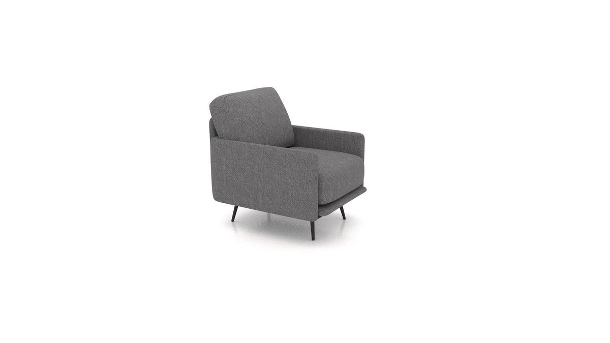 OIKO Sessel+, Sofa-Modul von FEYDOM im Stoff Phoenix FE-92 Dark Grey