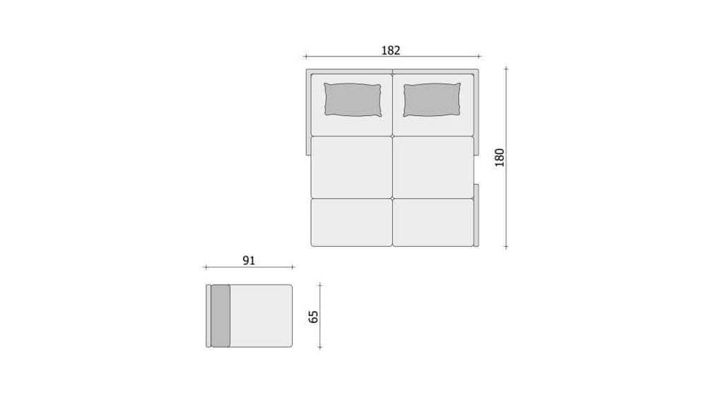 Clooods 3S2+ &ndash; Doppelbett + Sessel