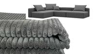 Dahlia / DA-90 Midnight Grey / Abnehmbare Bezüge