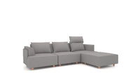 Hygge / HG-92: Medium Grey / Abnehmbare Bezüge