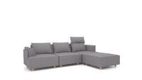Heim / HM-95: Medium Grey / Abnehmbare Bezüge