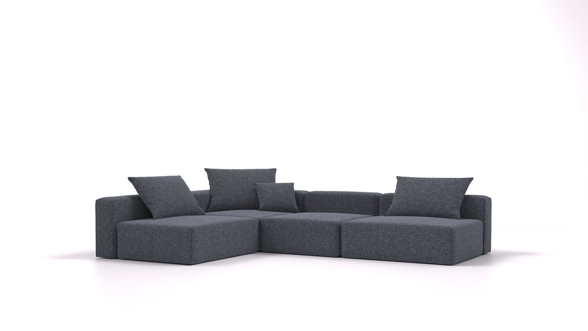 Bard L, modulares Sofa von FEYDOM im Stoff Icon IC-79 Deep Blue