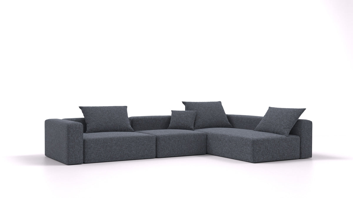 Bard L3, modulares Sofa von FEYDOM im Stoff Icon IC-79 Deep Blue