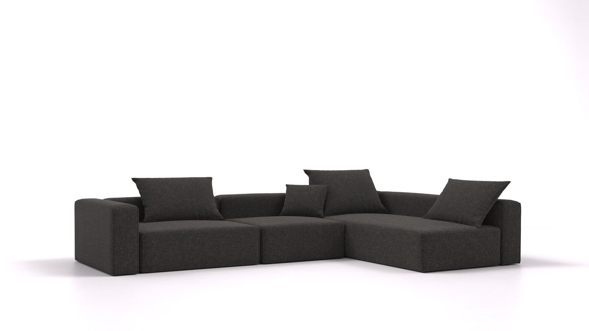 Bard L3, modulares Sofa von FEYDOM im Stoff Icon IC-99 Umbra