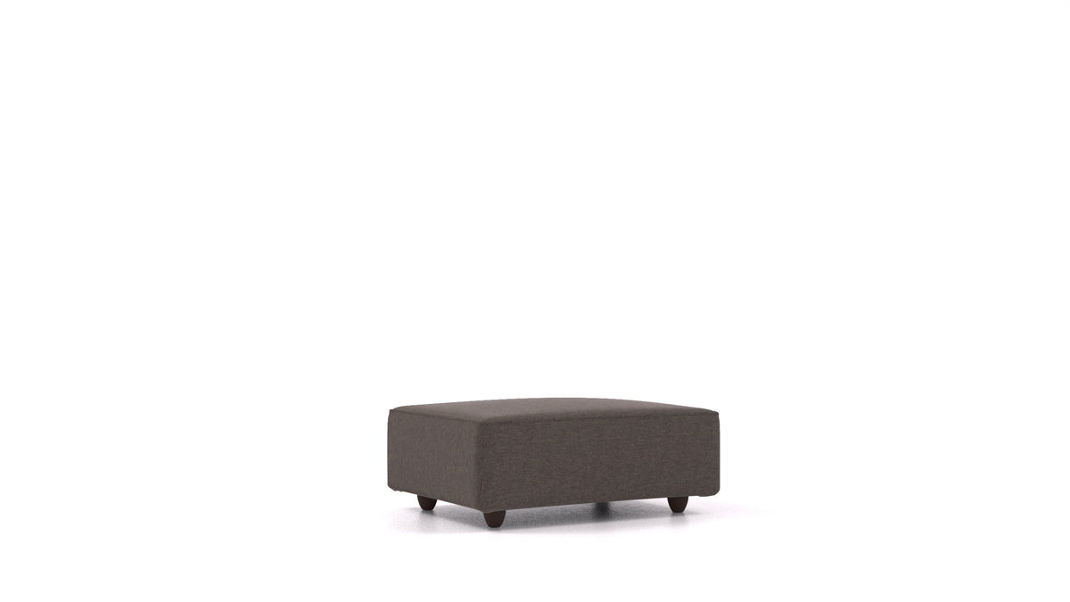 Cascais F, Sofa-Modul von FEYDOM im Stoff Velare ET-12 Dark Grey, dunkle Füße