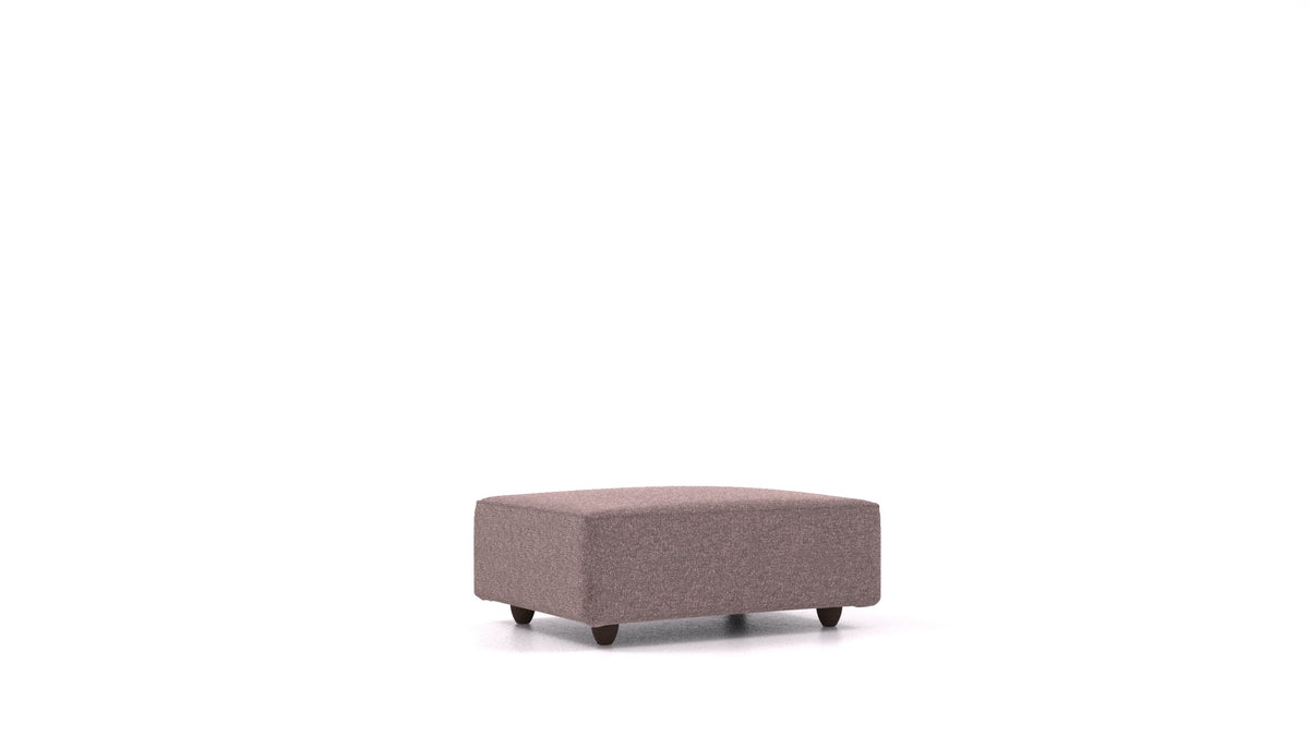Cascais F, Sofa-Modul von FEYDOM im Stoff Icon IC-69 Marmo, dunkle Füße
