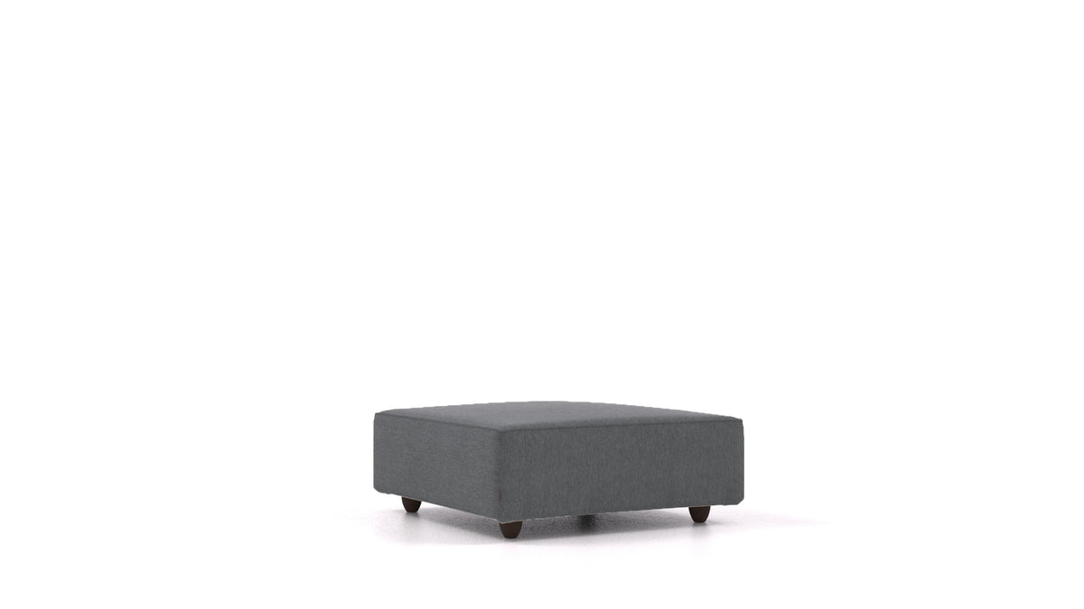 Cascais K, Sofa-Modul von FEYDOM im Stoff Astra AT-88 Dark Grey, dunkle Füße