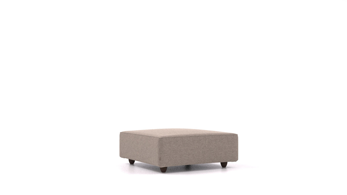 Cascais K, Sofa-Modul von FEYDOM im Stoff Velare ET-14 Middle Grey, dunkle Füße
