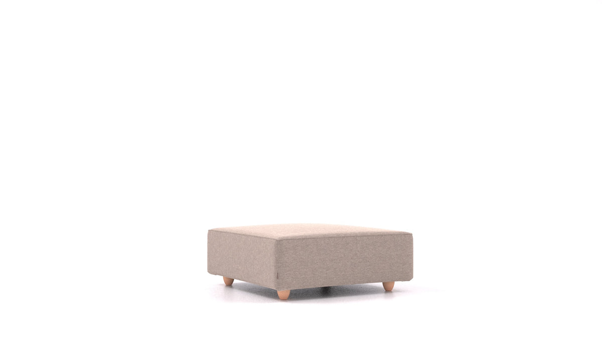 Cascais K, Sofa-Modul von FEYDOM im Stoff Velare ET-15 Light Grey, helle Füße