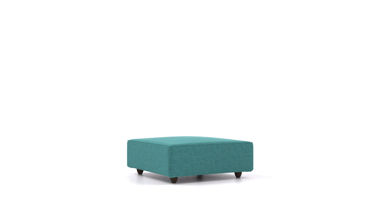 Cascais K, Sofa-Modul von FEYDOM im Stoff Velare ET-16 Turquoise, dunkle Füße