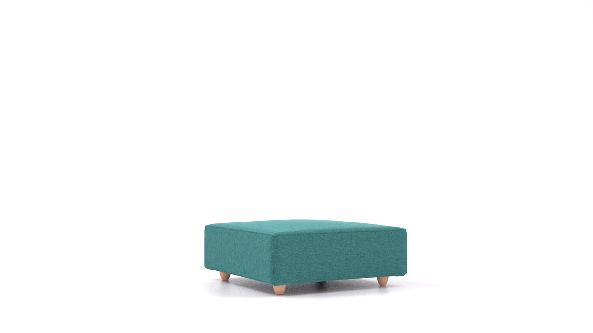 Cascais K, Sofa-Modul von FEYDOM im Stoff Velare ET-16 Turquoise, helle Füße