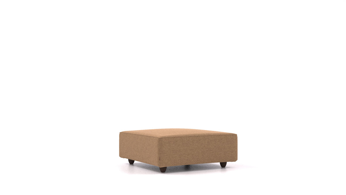 Cascais K, Sofa-Modul von FEYDOM im Stoff Velare ET-24 Cappuccino, dunkle Füße