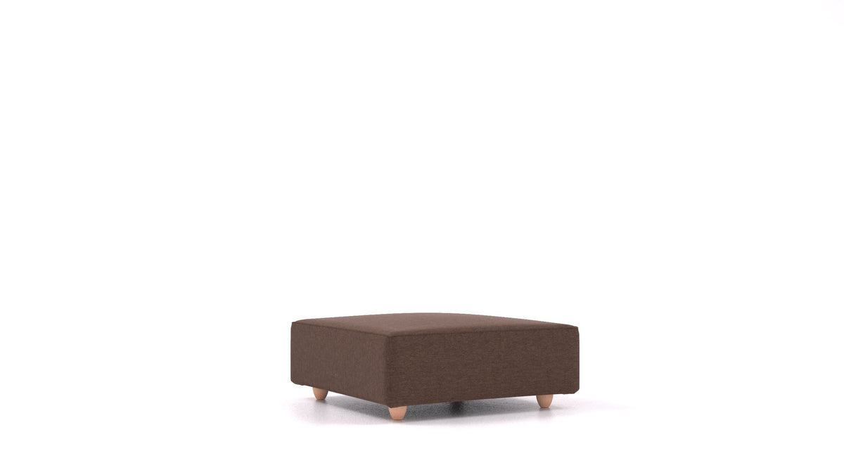 Cascais K, Sofa-Modul von FEYDOM im Stoff Velare ET-27 Chocolate, helle Füße