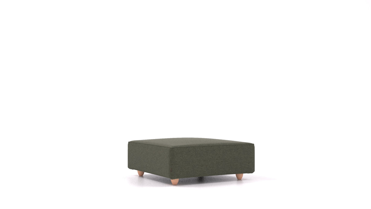 Cascais K, Sofa-Modul von FEYDOM im Stoff Velare ET-38 Pine, helle Füße