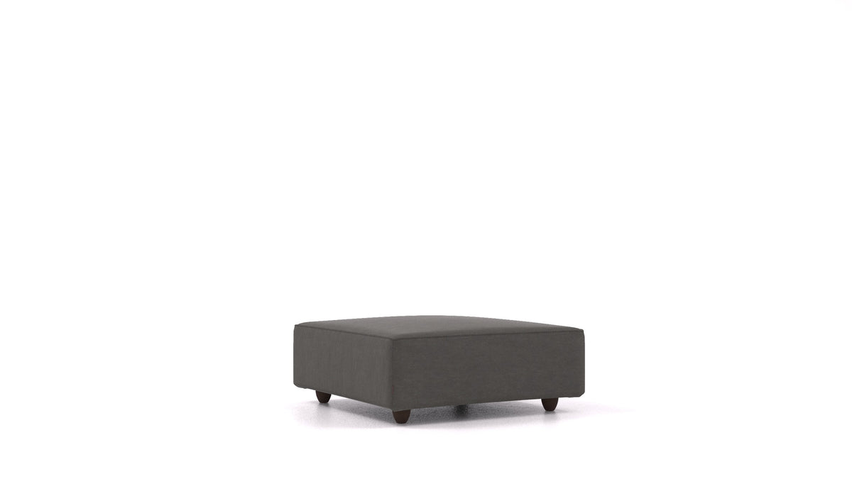 Cascais K, Sofa-Modul von FEYDOM im Stoff Mollia FF-12 Dark Grey, dunkle Füße