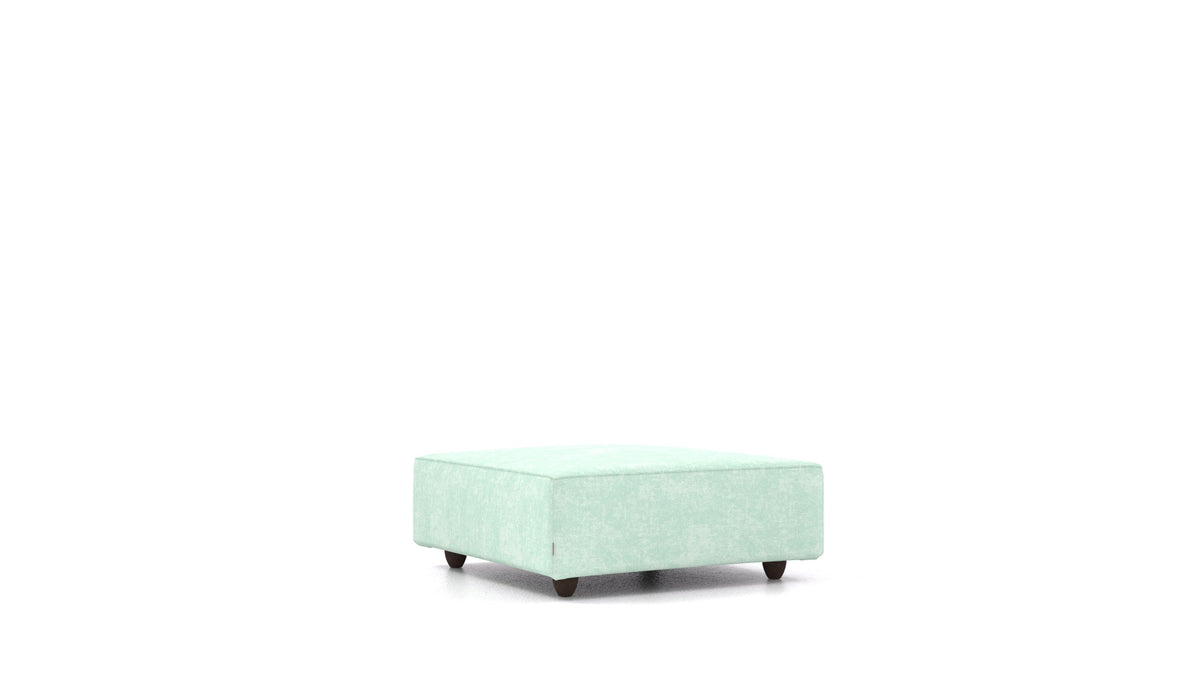 Cascais K, Sofa-Modul von FEYDOM im Stoff Mollia FF-18 Mint, dunkle Füße