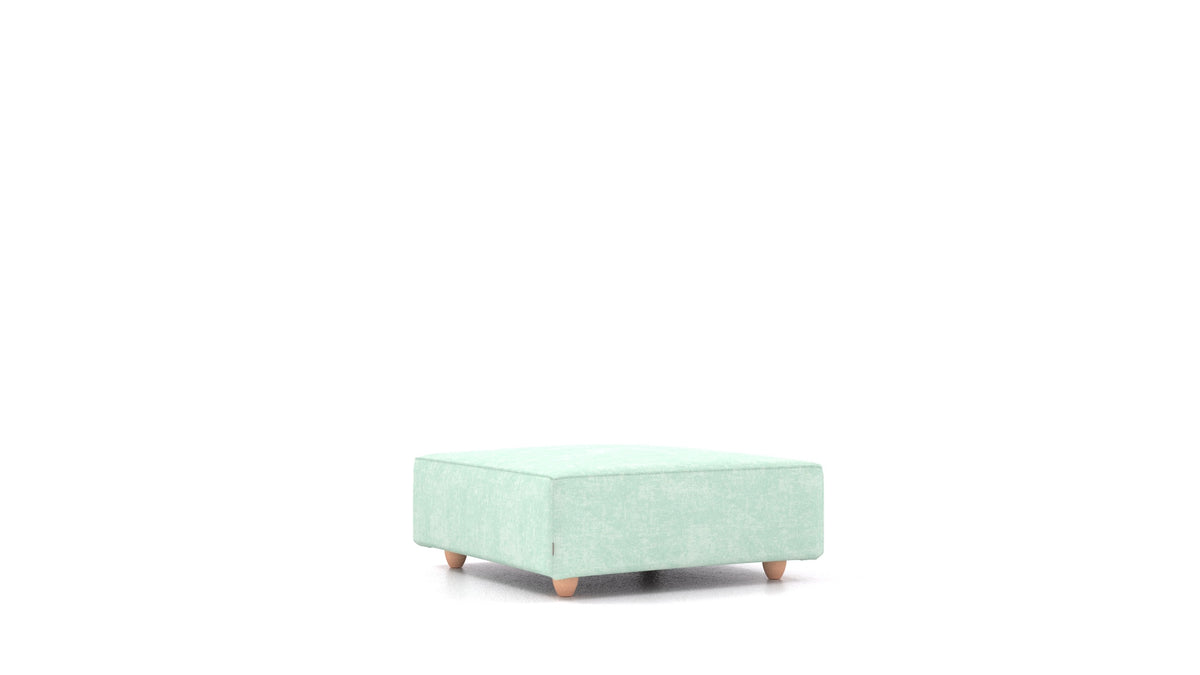 Cascais K, Sofa-Modul von FEYDOM im Stoff Mollia FF-18 Mint, helle Füße