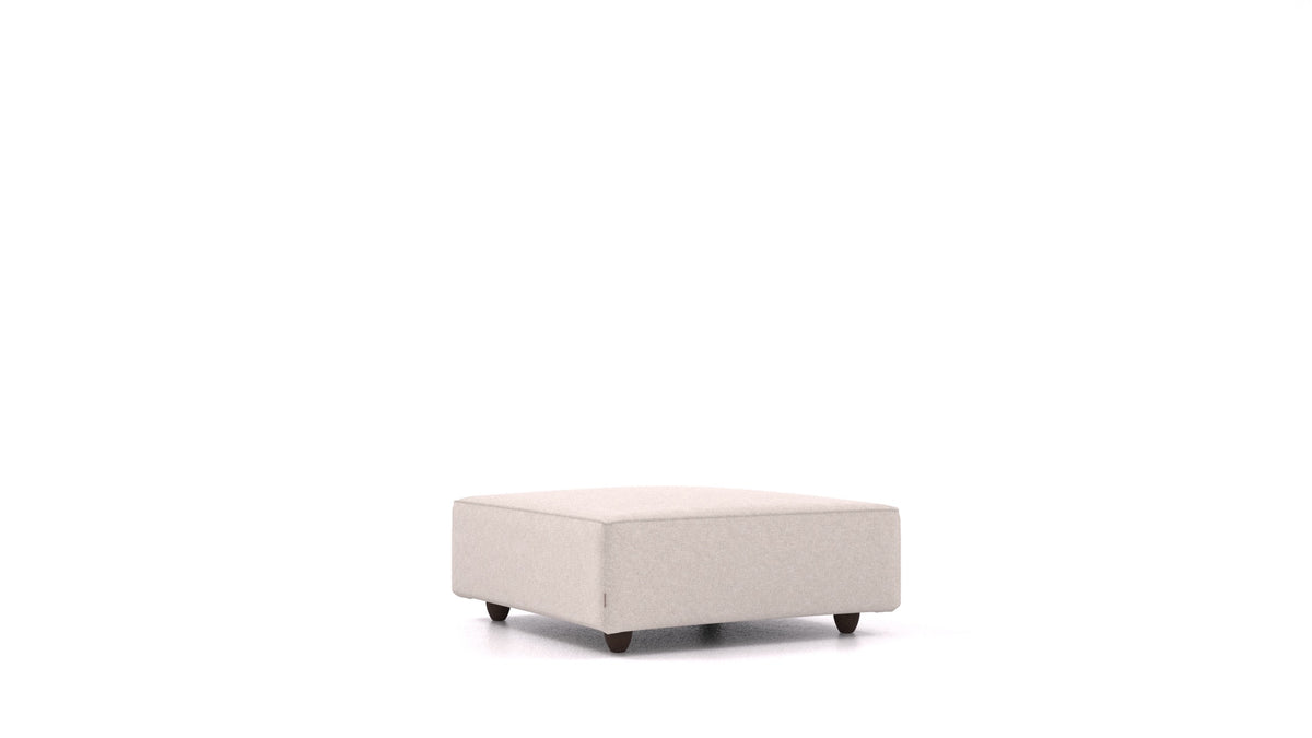 Cascais K, Sofa-Modul von FEYDOM im Stoff Icon IC-02 Natur, dunkle Füße