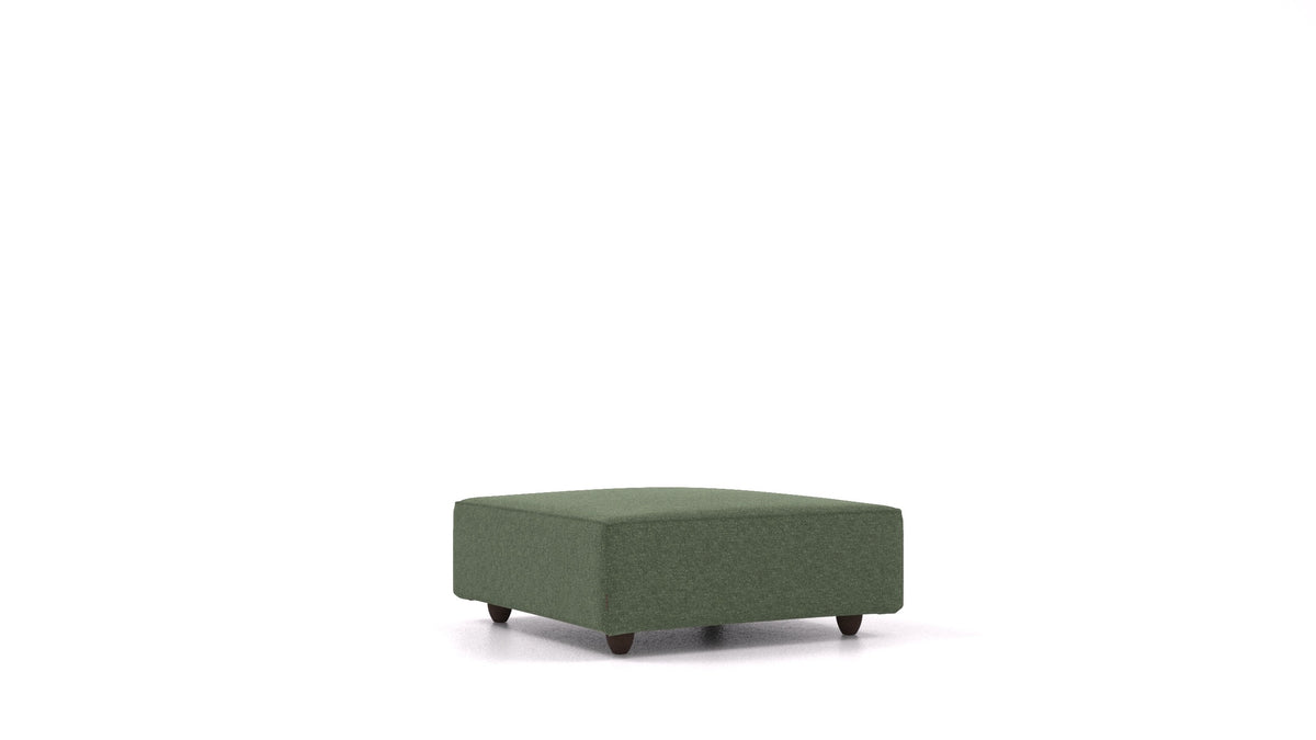 Cascais K, Sofa-Modul von FEYDOM im Stoff Icon IC-39 Forest, dunkle Füße