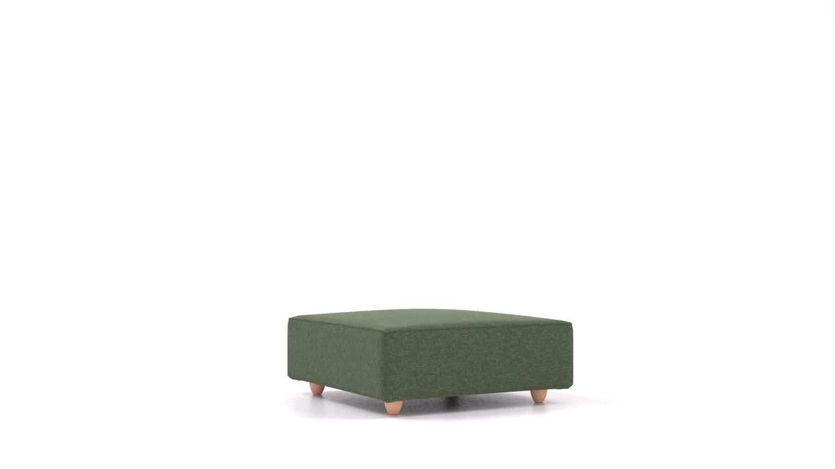 Cascais K, Sofa-Modul von FEYDOM im Stoff Icon IC-39 Forest, helle Füße