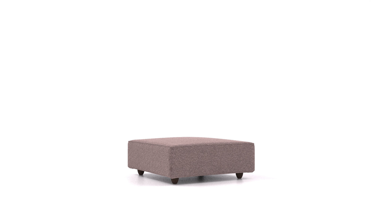 Cascais K, Sofa-Modul von FEYDOM im Stoff Icon IC-69 Marmo, dunkle Füße