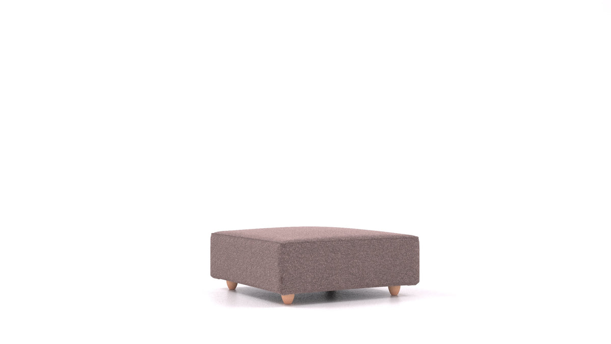 Cascais K, Sofa-Modul von FEYDOM im Stoff Icon IC-69 Marmo, helle Füße
