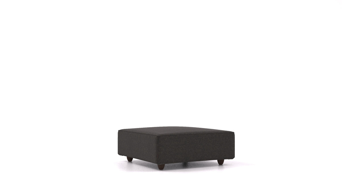 Cascais K, Sofa-Modul von FEYDOM im Stoff Icon IC-99 Umbra, dunkle Füße