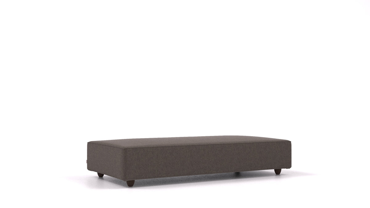 Cascais L, Sofa-Modul von FEYDOM im Stoff Velare ET-12 Dark Grey, dunkle Füße