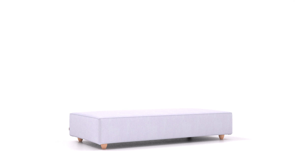 Cascais L, Sofa-Modul von FEYDOM im Stoff Mollia FF-17 Lavander, helle Füße