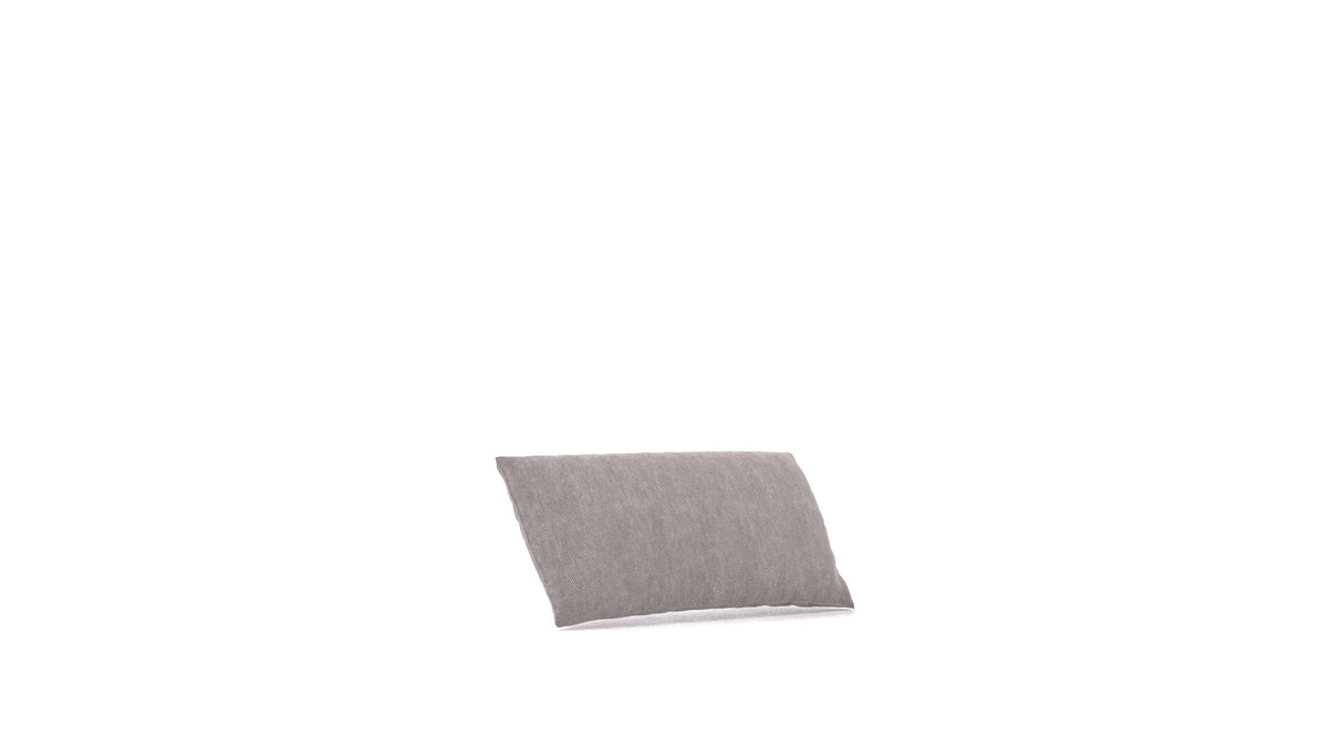 Cascais PB Kissen, Kissen von FEYDOM im Stoff Mollia FF-14 Middle Grey