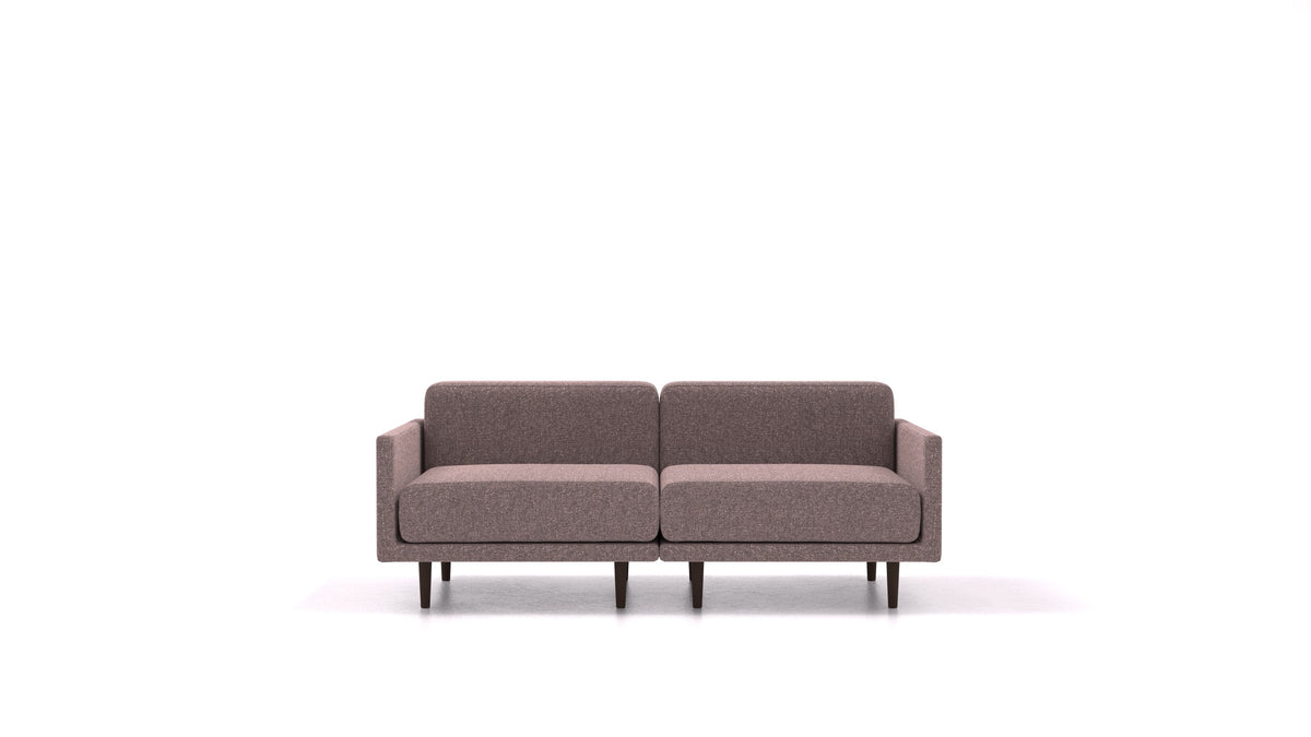 Clooods 2M, modulares Sofa von FEYDOM im Stoff Icon IC-69 Marmo, dunkle Füße