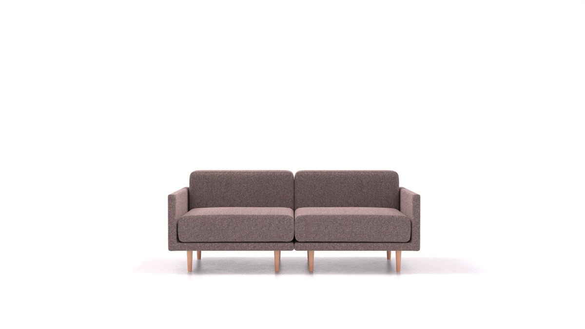 Clooods 2M, modulares Sofa von FEYDOM im Stoff Icon IC-69 Marmo, helle Füße