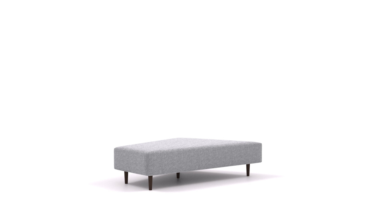 Diagon Lounge-Set links, Sofa-Modul von FEYDOM im Stoff Phoenix FE-92 Dark Grey, dunkle Füße