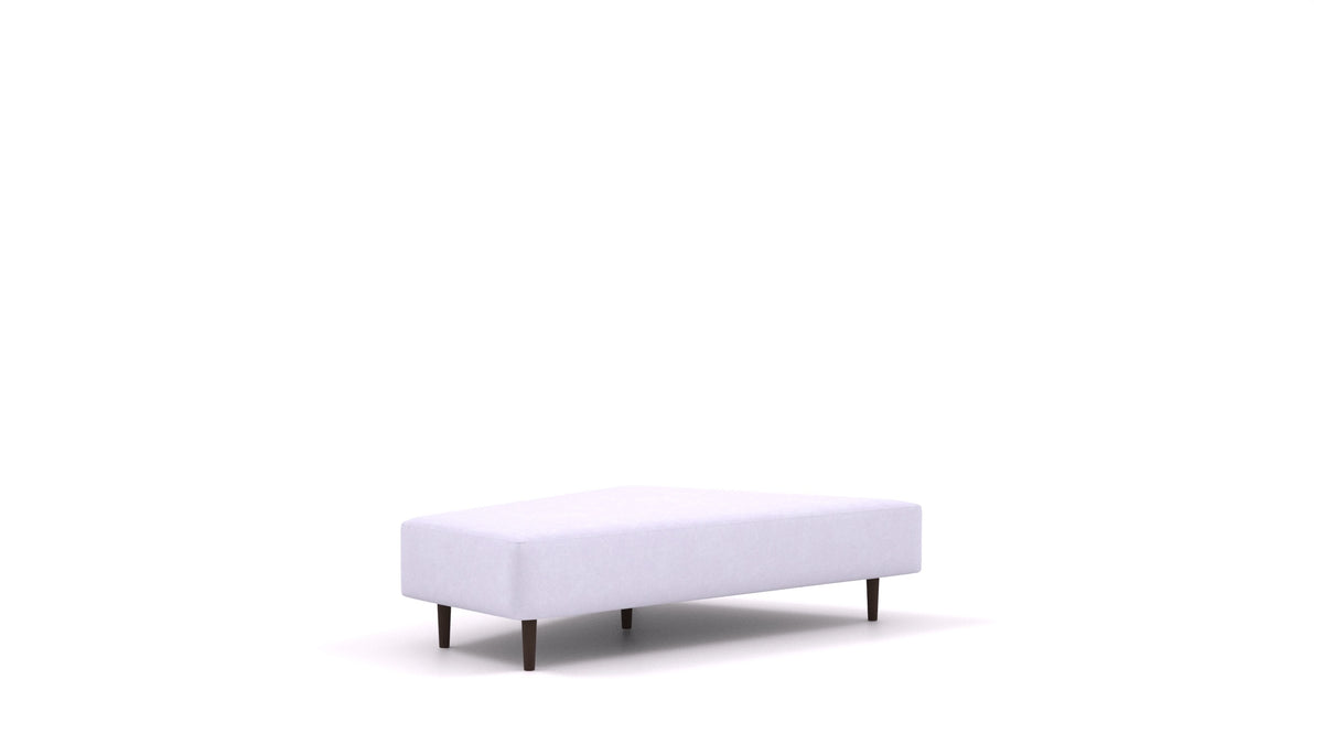 Diagon Lounge-Set links, Sofa-Modul von FEYDOM im Stoff Mollia FF-17 Lavander, dunkle Füße