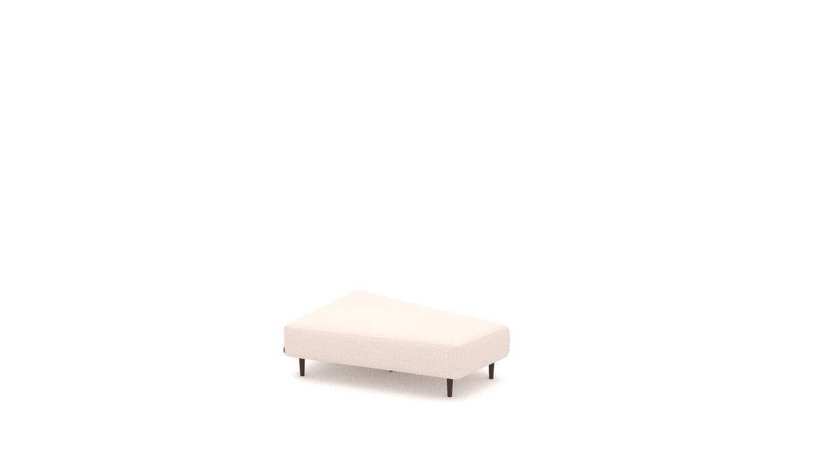 Diagon Lounge-Set links, Sofa-Modul von FEYDOM im Stoff Hygge HG-04 Natur, dunkle Füße