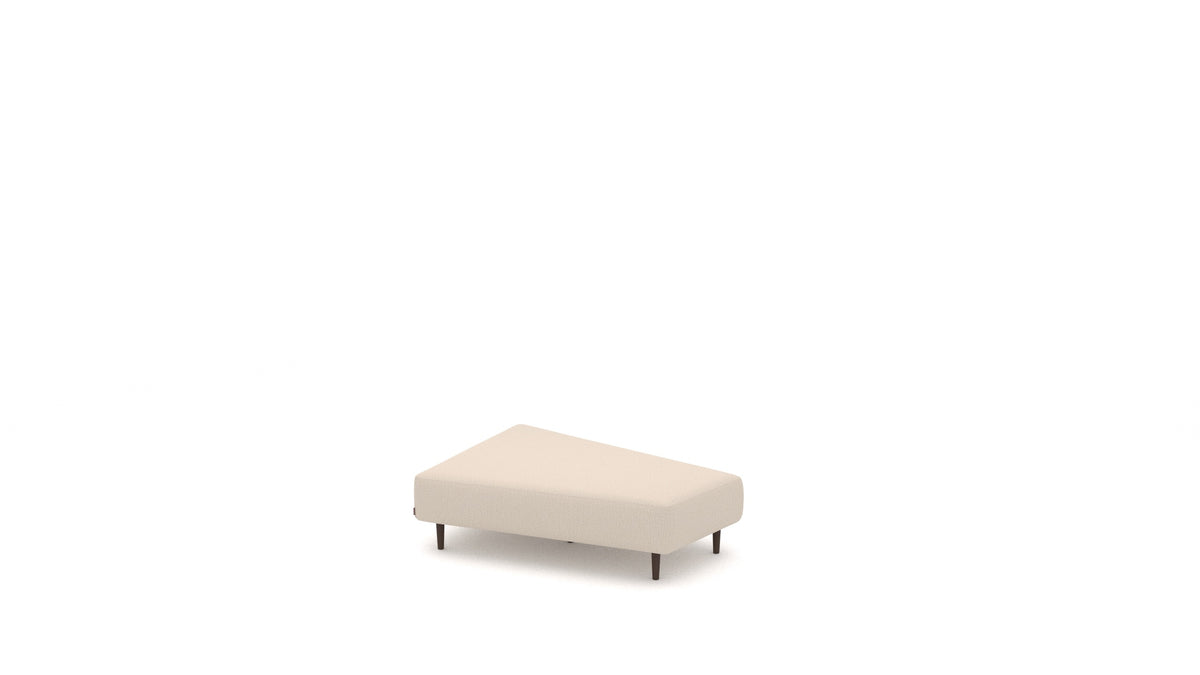 Diagon Lounge-Set links, Sofa-Modul von FEYDOM im Stoff Heim HM-06 Natur, dunkle Füße
