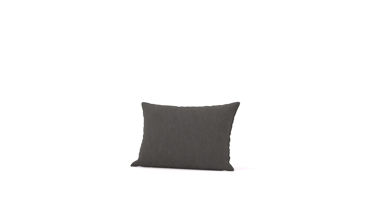 Diagon mittleres Kissen, Kissen von FEYDOM im Stoff Mollia FF-12 Dark Grey