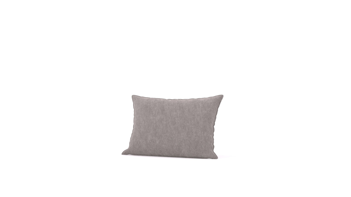 Diagon mittleres Kissen, Kissen von FEYDOM im Stoff Mollia FF-14 Middle Grey
