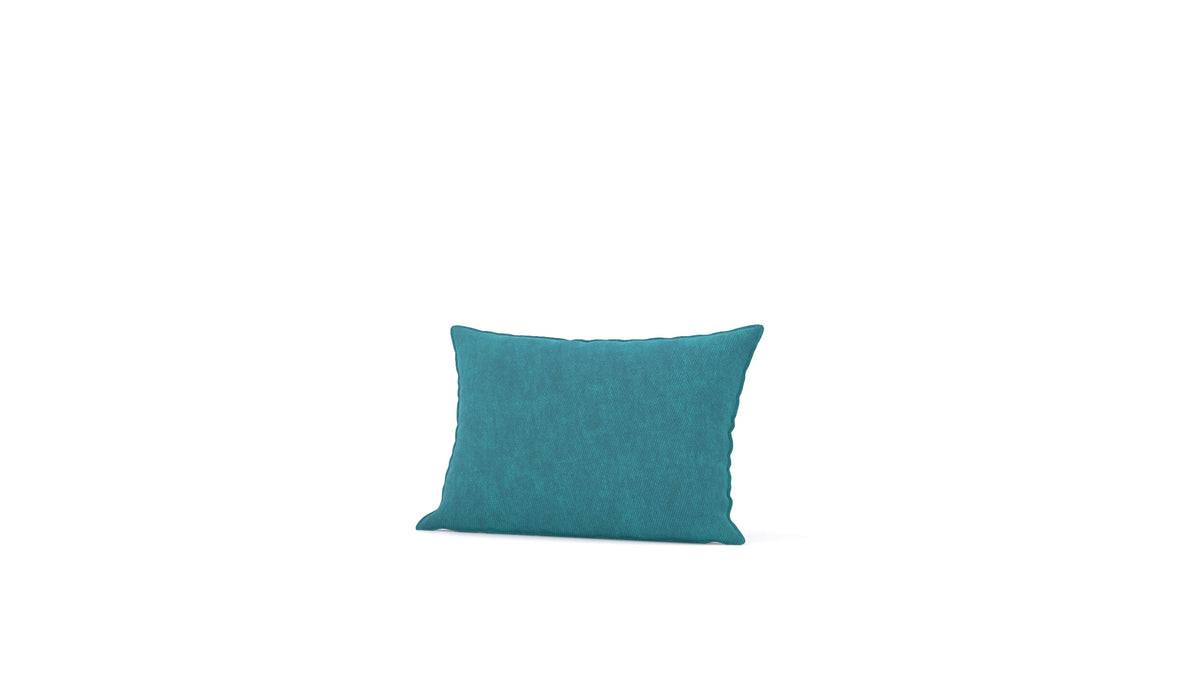 Diagon mittleres Kissen, Kissen von FEYDOM im Stoff Mollia FF-20 Turquoise