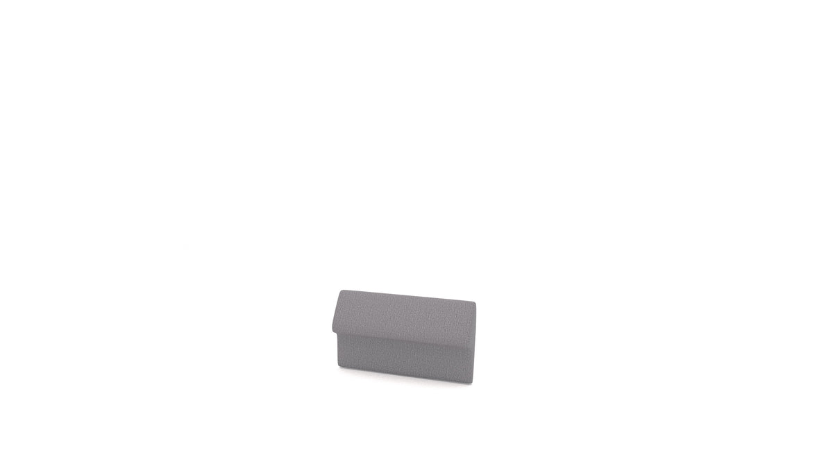 Diagonale Rückenlehne, Rückenlehne von FEYDOM im Stoff Heim HM-95 Medium Grey