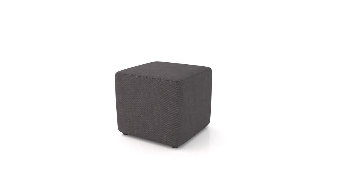 Hocker TA-1, Hocker von FEYDOM im Stoff Mollia FF-12 Dark Grey