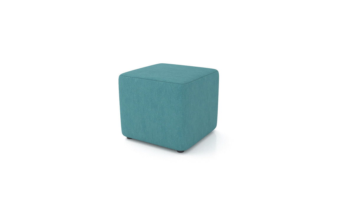 Hocker TA-1, Hocker von FEYDOM im Stoff Mollia FF-20 Turquoise