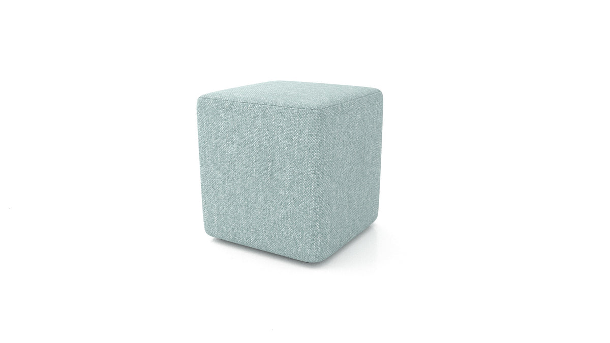 Hocker TA-3, Hocker von FEYDOM im Stoff Alure DE-75 Pastel Blue