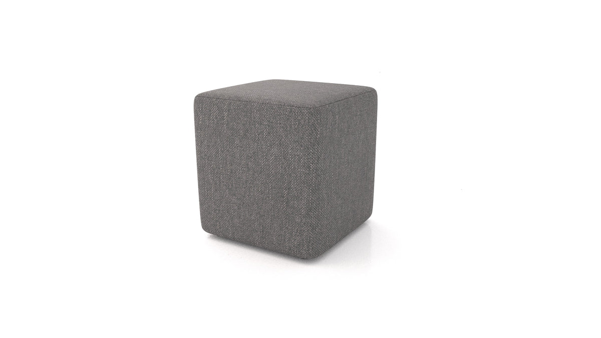 Hocker TA-3, Hocker von FEYDOM im Stoff Alure DE-92 Middle Grey