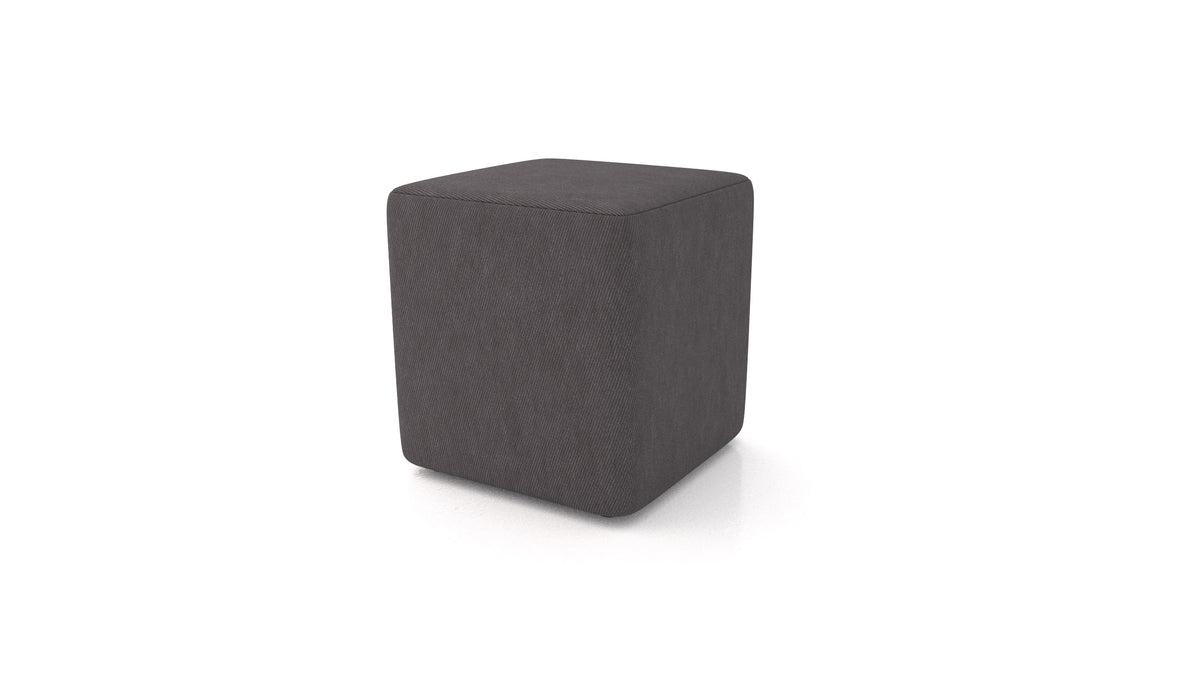 Hocker TA-3, Hocker von FEYDOM im Stoff Mollia FF-12 Dark Grey