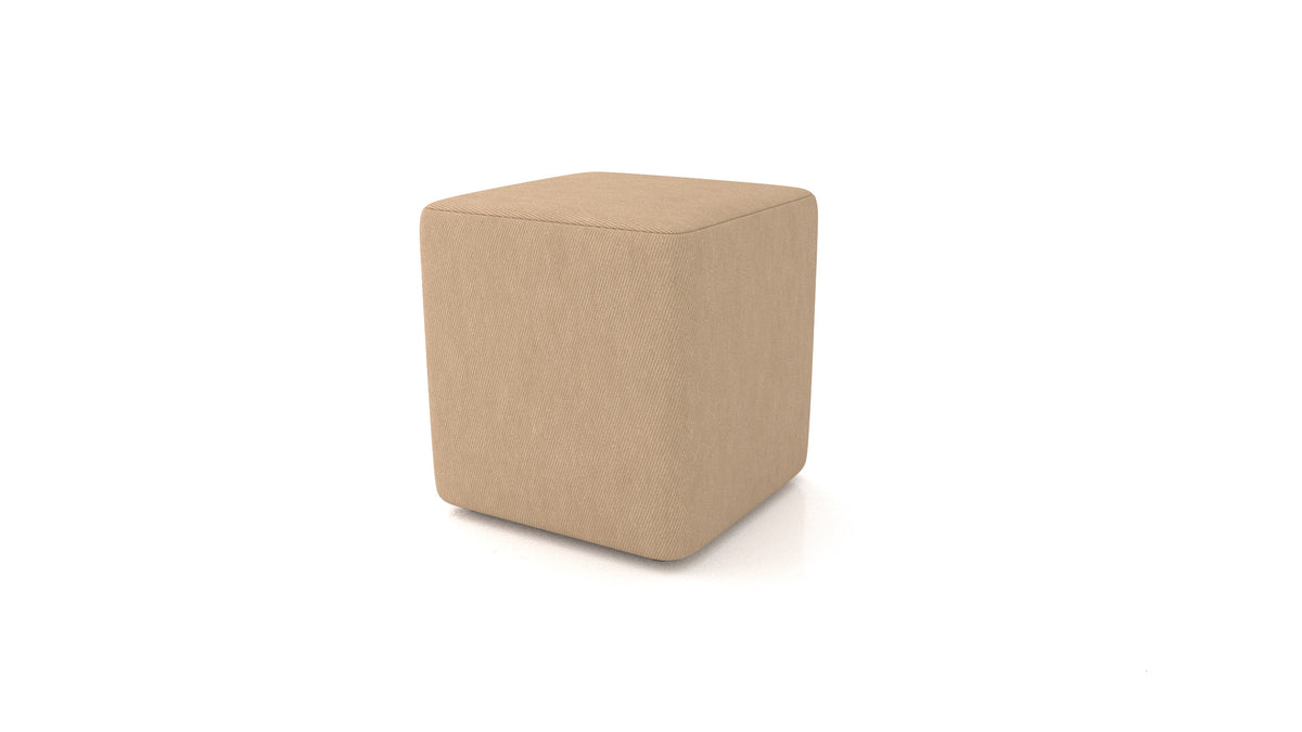 Hocker TA-3, Hocker von FEYDOM im Stoff Mollia FF-13 Cappuccino