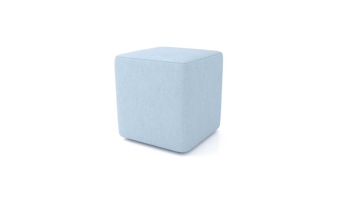 Hocker TA-3, Hocker von FEYDOM im Stoff Mollia FF-19 Pastel Blue