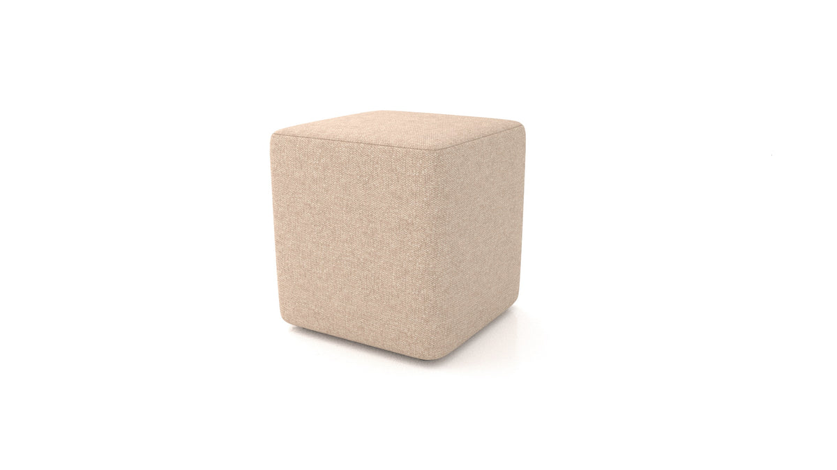 Hocker TA-3, Hocker von FEYDOM im Stoff Icon IC-06 Cappuccino