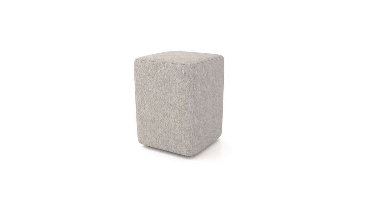 Hocker TA-4, Hocker von FEYDOM im Stoff Phoenix FE-84 Middle Grey